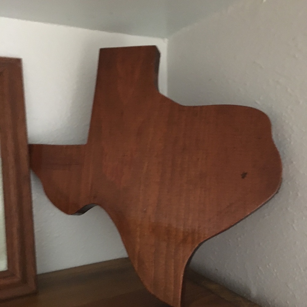 Wooden Shape of Texas